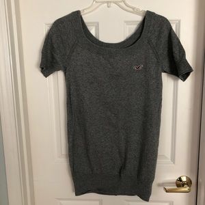 Hollister gray long sweater.